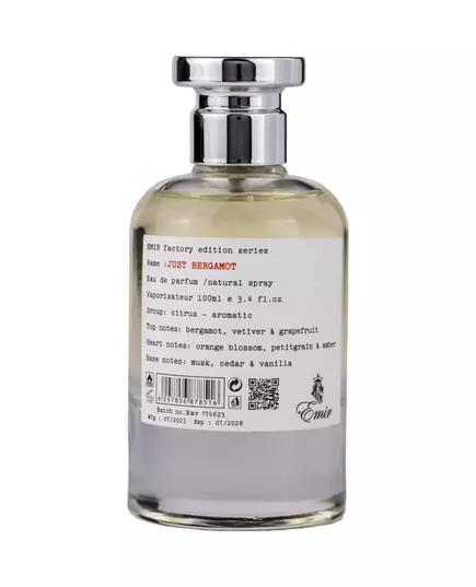 Emir Just Bergamot Factory Edition Eau de parfum 100 ml
