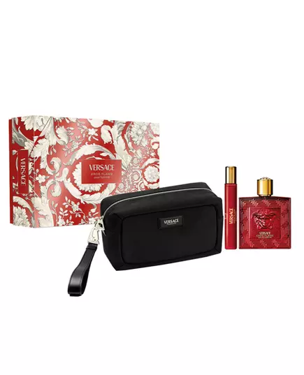 Versace Eros Flame Eau de Parfum 100ml + Eau de Parfum 10ml + Trousse cosmétique