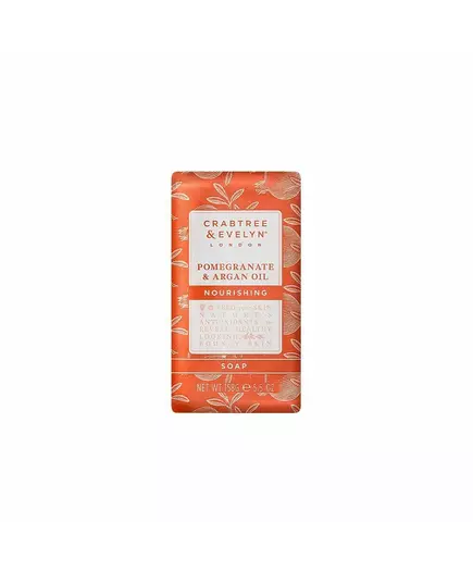Nährendes Stückseifenstück Crabtree & Evelyn Pomegranate & Argan Oil, 158 g