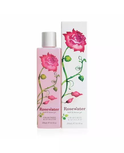 Crabtree & Evelyn Rosewater Nettoyage Gel douche Pour tous types de peau, 250 ml, image 2