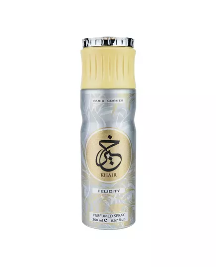 Paris Corner Felicity Vegan Floral Deodorant Spray Unisex, 200 ml
