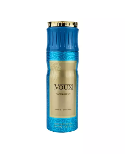 Paris Corner Voux Turquoise Deodorant Spray Unisex, 200 ml