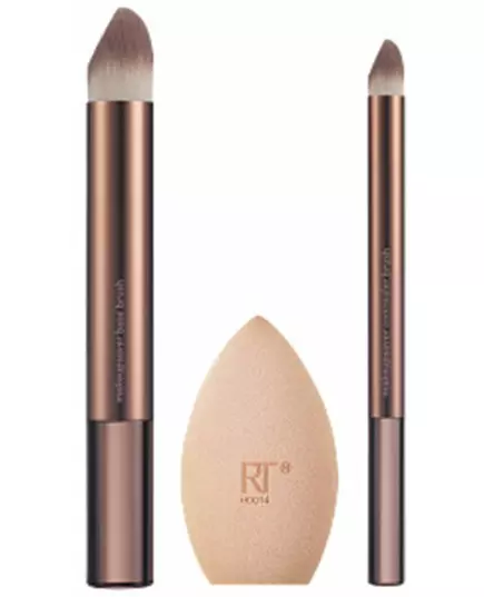Make-up-Schwamm- und Pinselset mit Etui Real Techniques Makeupsaver 3 Stück, 3 Stück