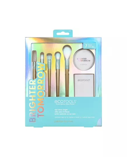 Brighter Tomorrow Set EcoTools: EcoTools Pointed Concealer Brush + EcoTools Large Eyeshadow Brush + EcoTools Diffuse Eyeshadow Brush + EcoTools Precision Highlighter Brush + EcoTools Spoolie Eyebrow Brush + Compact Mirror Single-Sided + EcoTools