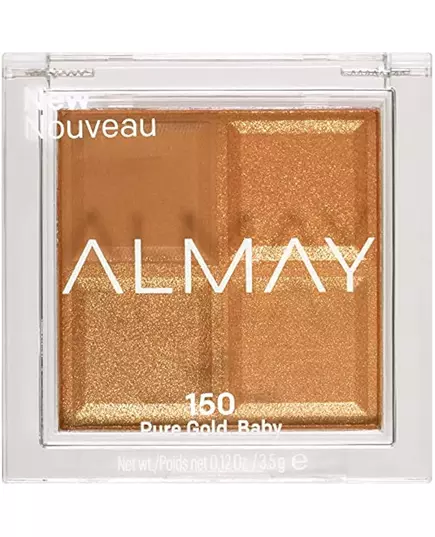 Almay Shadow Quad Palette de fards à paupières 150 Or pur 4 nuances, 3,5 g