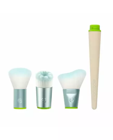 Interchangeables Set EcoTools: Interchangeables Foundation Brush + Interchangeables Blending Blush Brush + Interchangeables Angled Cut Blush Brush, image 2