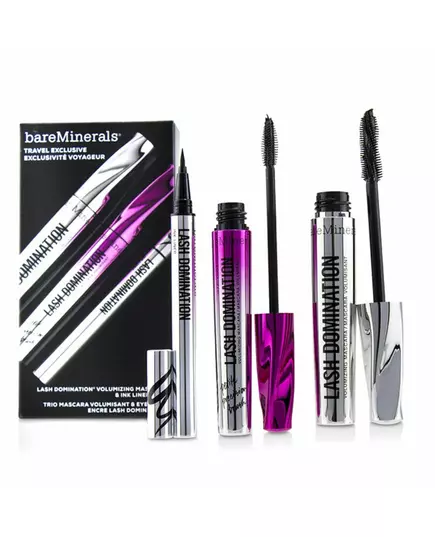 Travel Exclusive Set BareMinerals: Lash Domination Volumizing Mascara Intense Black 8.5 ml + Lash Domination Volumizing Mascara Black 8.5 ml + Lash Domination Gel Pencil Eyeliner Black, 8,5 ml, image 4