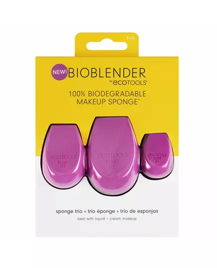 Make-up-Schwammset EcoTools Bioblender Purple, 3 Stück