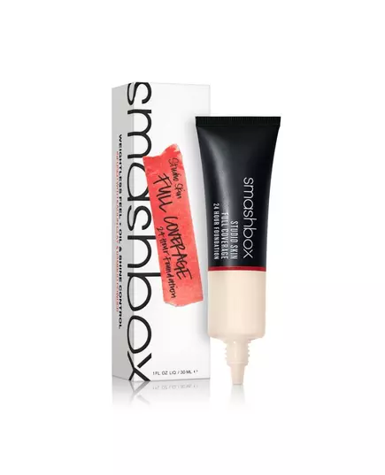 Smashbox Studio Skin Hohe Deckung Flüssige Grundierung 0 2 Sehr fair warm und pfirsichfarben, 30 ml, Bild 2