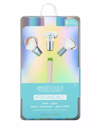 Interchangeables Set EcoTools: Interchangeables Foundation Brush + Interchangeables Blending Blush Brush + Interchangeables Angled Cut Blush Brush