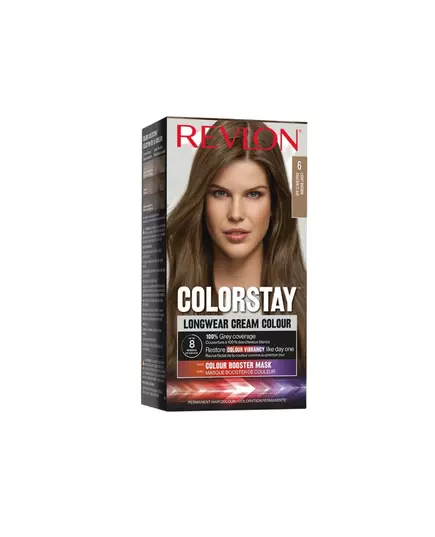 Revlon Color Stay Permanente Haarfarbe 6 Light Brown, 165 ml