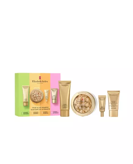 Set Elizabeth Arden: Ceramide Eliminates Impurities Cleansing Cream 50 ml + Advanced Ceramide Restorative Serum Capsules For Face 60 pcs + Ceramide Retinol Lift & Firm Eye Cream 5 ml + Advanced Ceramide Lift & Firm Day Cream For Face, 4 pièces