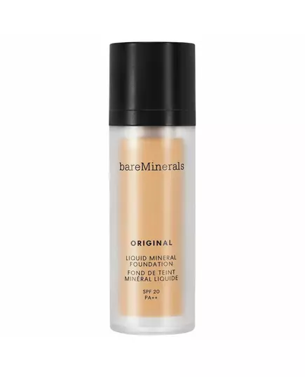 BareMinerals Original Liquid Mineral Leuchtend Flüssige Grundierung 18 Mittlere Bräune SPF 20, 30 ml