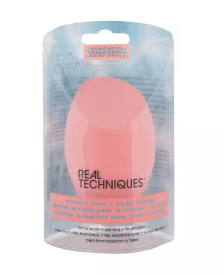 Real Techniques Miracle Face + Body Éponge à maquillage, 1 pièce