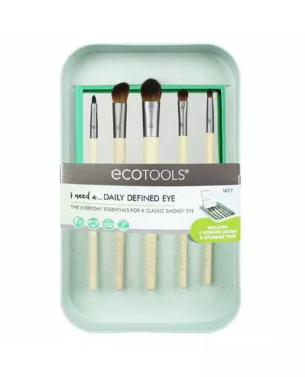 Ensemble EcoTools Daily Defined Pinceau pour les yeux, 5 pièces