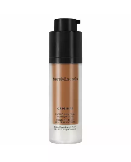 BareMinerals Original Liquid Mineral Leuchtend Flüssige Grundierung 25 Goldene Dunkelheit SPF 20, 30 ml