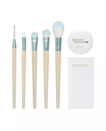 Brighter Tomorrow Set EcoTools: EcoTools Pointed Concealer Brush + EcoTools Large Eyeshadow Brush + EcoTools Diffuse Eyeshadow Brush + EcoTools Precision Highlighter Brush + EcoTools Spoolie Eyebrow Brush + Compact Mirror Single-Sided + EcoTools, image 4