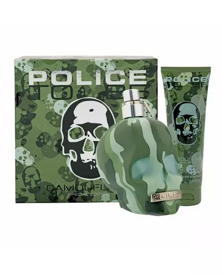 Set Police: To Be Camouflage Eau De Toilette For Men 75 ml + To Be Camouflage Hydrating Body Lotion, 75 ml