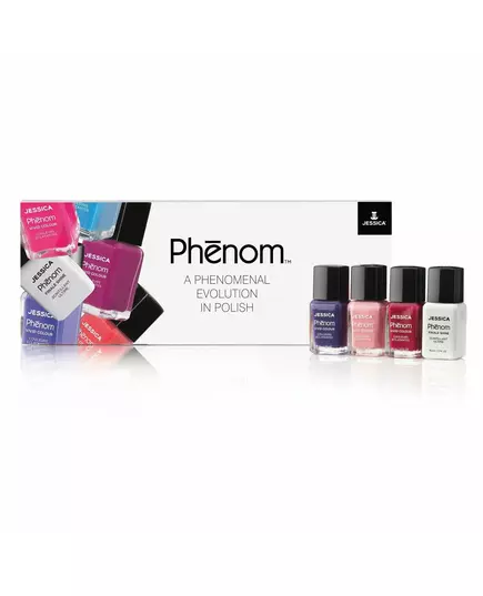 A Phenomenal Evolution In Polish Set Jessica: Phenom Vivid Colour Top Coat Nail Polish PHEN-000 Finale Shine 15 ml + Phenom Vivid Colour Nail Polish PHEN-020 Barbie Pink 14 ml + Phenom Vivid Colour Nail Polish PHEN-022 Geisha Girl 14 ml + Phenom, Bild 6