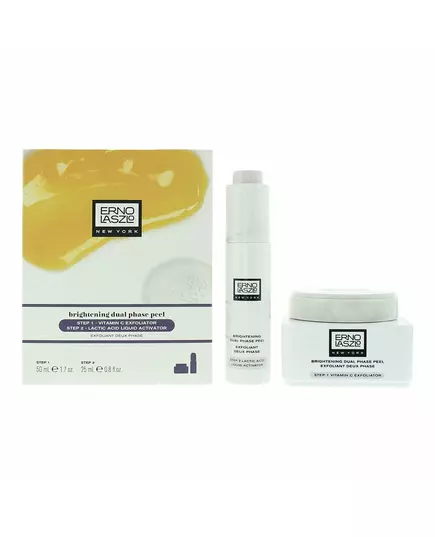 Set Erno Laszlo: Step 1 Polylactic Acid Exfoliating Cream 25 ml + Step 2 Lactic Acid Gently Polishes Away Dullness Serum For Face, 25 ml