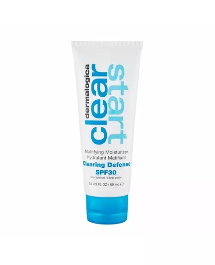 Dermalogica Clear Start Avec extrait de thé vert Protection UV Crème solaire Pour le visage SPF 30, 59 ml