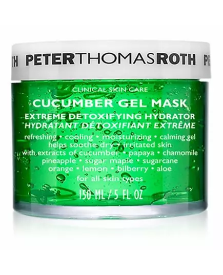 Peter Thomas Roth Cucumber De-Tox Apaisant Masque en gel Visage, 150 ml
