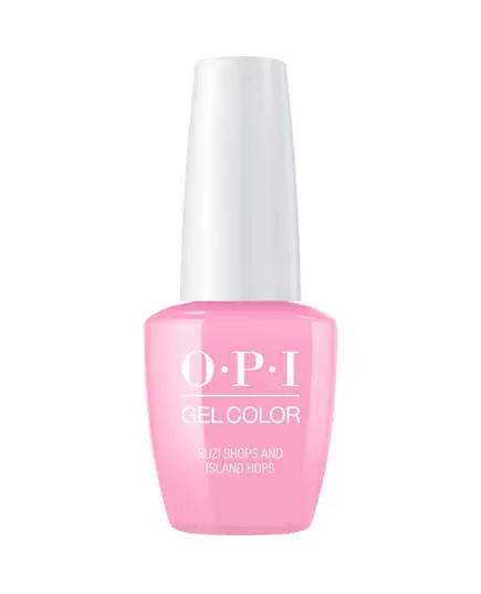 Opi Gel Color Vernis à ongles semi-permanent Suzi fait du shopping et saute d'île en île, 15 ml