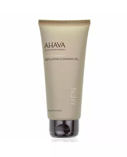 Ahava Time to Energize Sans parabènes Exfoliation Gel nettoyant Pour le visage, 100 ml