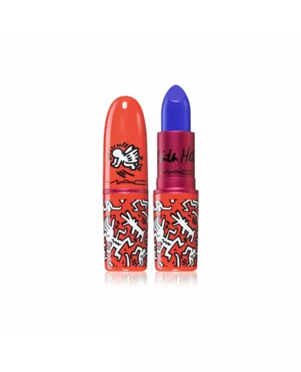 MAC Viva Glam X Keith Haring Langanhaltend Creme-Lippenstift Kanal Blau, 3 g
