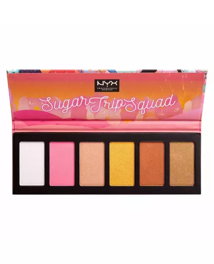 Nyx Sugar Trip Squad Tierversuchsfrei Schimmernd Highlighter-Palette 01 SQUADHP, 30 g