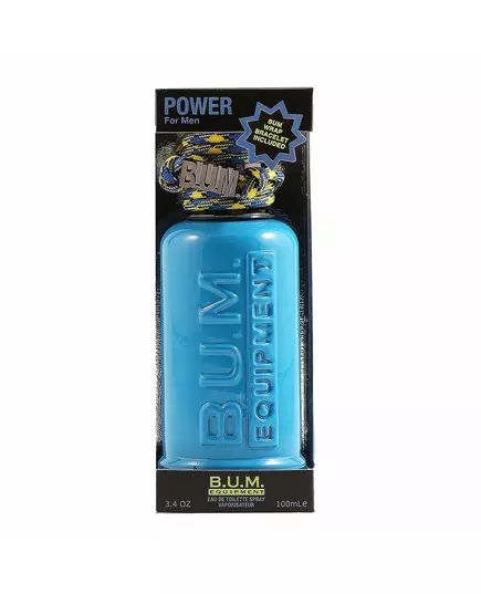 BUM Equipment Power Wrap Bracelet Eau de Toilette Für Männer, 100 ml