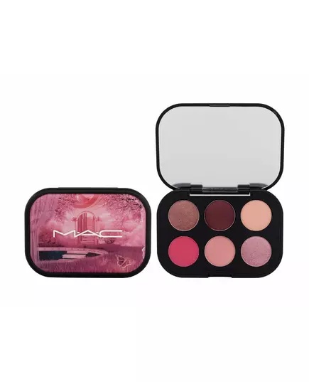 MAC Connect In Colour Palette de fards à paupières Rose Lens 6 nuances, 6,2 g