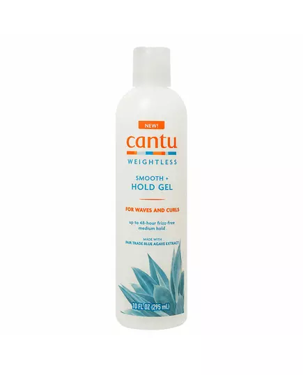 Cantu Weightless Smooth + Hold Agave Gel coiffant Anti-frisottis Tenue moyenne, 295 ml