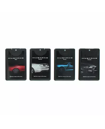 Set Ford: Mustang White Eau De Toilette For Men 20 ml + Mustang Red Eau De Toilette For Men 20 ml + Mustang Black Eau De Toilette For Men 20 ml + Mustang Blue Eau De Toilette For Men, 20 ml
