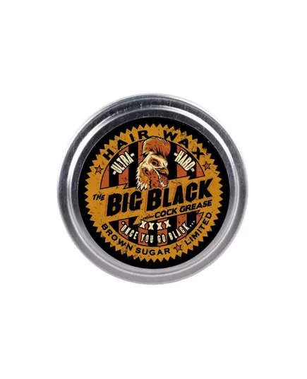 Cock Grease Ultra Hard The Big Black XXXX Pommade coiffante Pour définition et texture Prise forte, 100 g