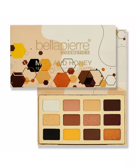 Bellapierre Milk & Honey Palette de fards à paupières 12 nuances, 25 g