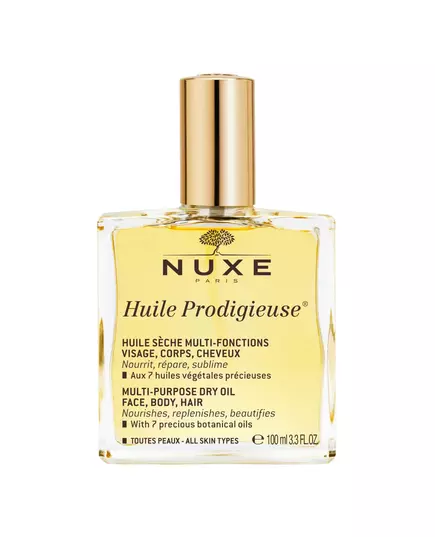 Nuxe Huile Prodigieuse Multi-Purpose Nährend Körperöl Für Gesicht Körper & Haar, 100 ml