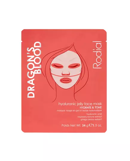 Rodial Dragon's Blood Hydrogel Hydratant Masque facial Pour le visage, 34 g