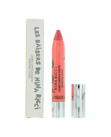 Nina Ricci Jumbo Lipstick Matte Mat Rouge à lèvres crème Corail tentant, 2,5 g