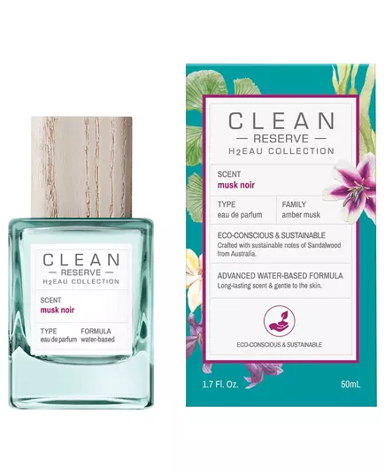 Clean H2Eau Musk Noir Eau de Parfum Unisex, 50 ml, Bild 2