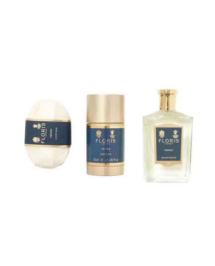 Set Floris Of London: Cefiro Eau De Toilette Unisex 100 ml + Cefiro Scented Soap Bar 100 g + Cefiro Anti-Perspirant Deodorant Stick Unisex, 100 ml