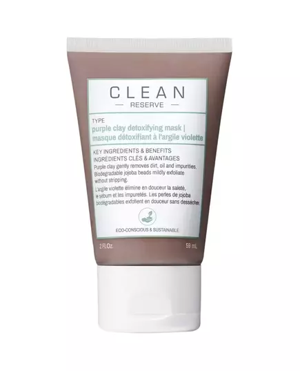 Clean Reserve - Purple Clay Entgiftend Tonerde-Maske, 59 ml