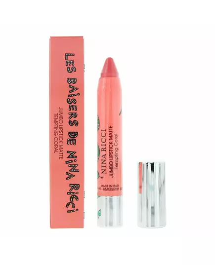 Nina Ricci Jumbo Lipstick Matte Matt Creme-Lippenstift Verlockende Koralle, 2,5 g