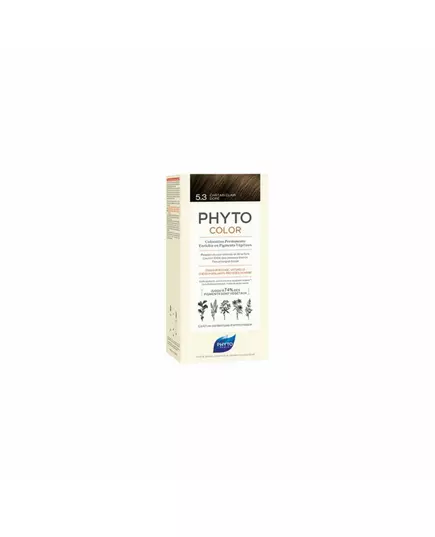 Phyto Phytocolor Teinture permanente pour cheveux 5.3 Light Golden Brown, 112 ml