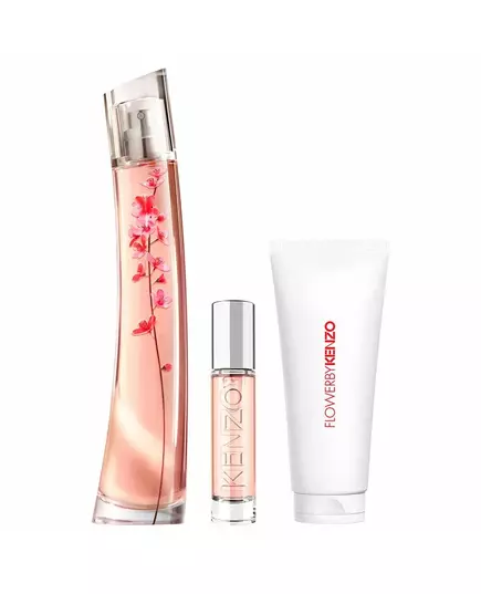 Set Kenzo: Flower Ikebana Sakura Eau De Parfum For Women 75 ml + Flower Ikebana Sakura Eau De Parfum For Women 10 ml + Flower Ikebana Sakura Hydrating Body Lotion, 3 Stück, Bild 2