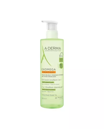 A-Derma EXOMEGA CONTROL gel émollient 2en1, 500 ml