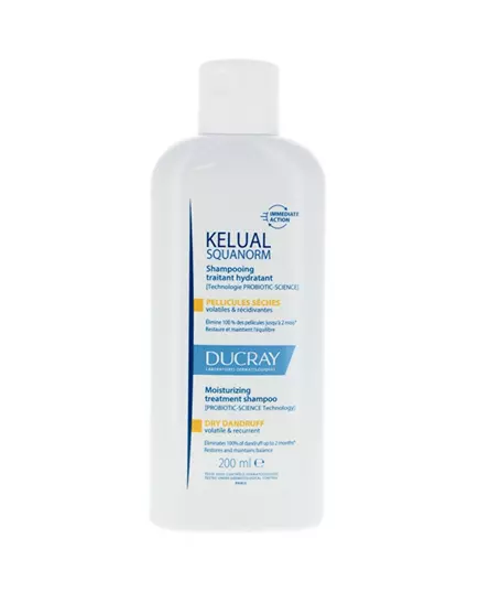 Ducray Kelual Squanorm Haarbehandlung Shampoo Antischuppen For Scalp With Dry Dandruff, 200 ml