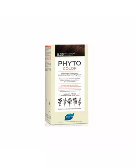 Phyto Color Permanente Haarfarbe 5.35 Chocolate Light Brown, 50 ml
