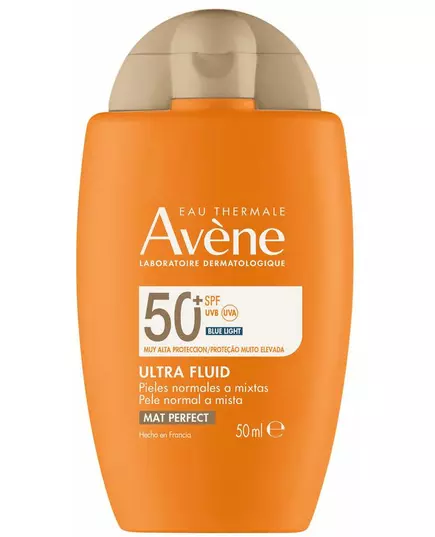 Avene Ultra Fluid Duftfrei UV-Schutz Täglich Flüssigkeit Für Gesicht & Körper SPF50+, 50 ml