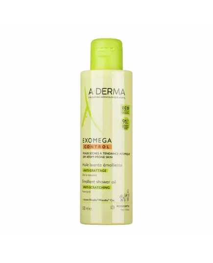 A-Derma Exomega Control Emolliens Duschöl Für sehr trockene bis atopische empfindliche Haut, 500 ml